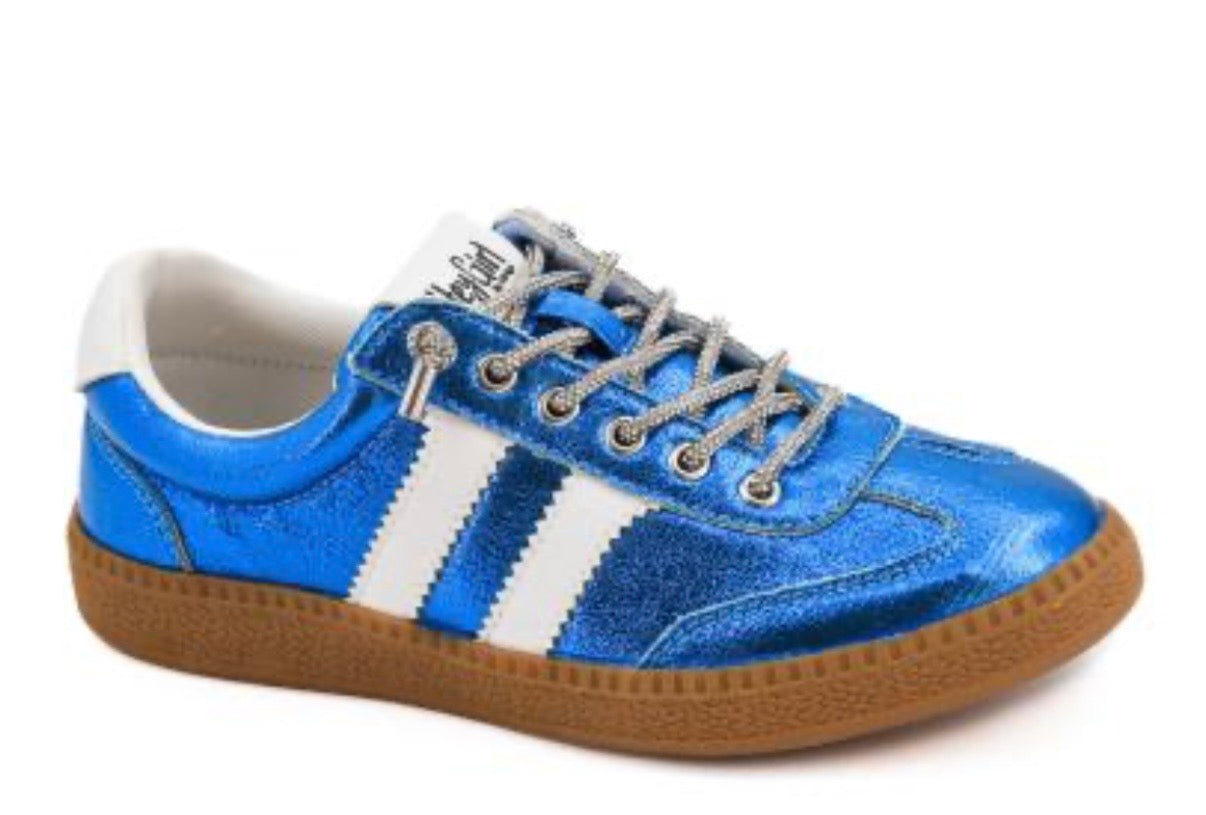 Corkys Heads Up Blue Metallic Shoes