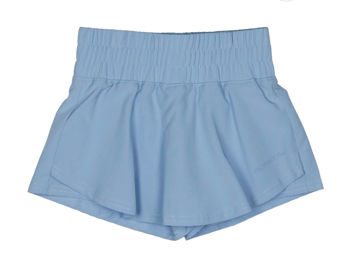 Properly Tied Girl’s Court Skort in Sky