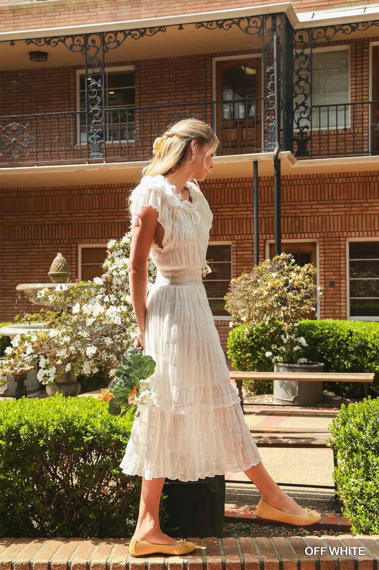 The Chloe Dress White