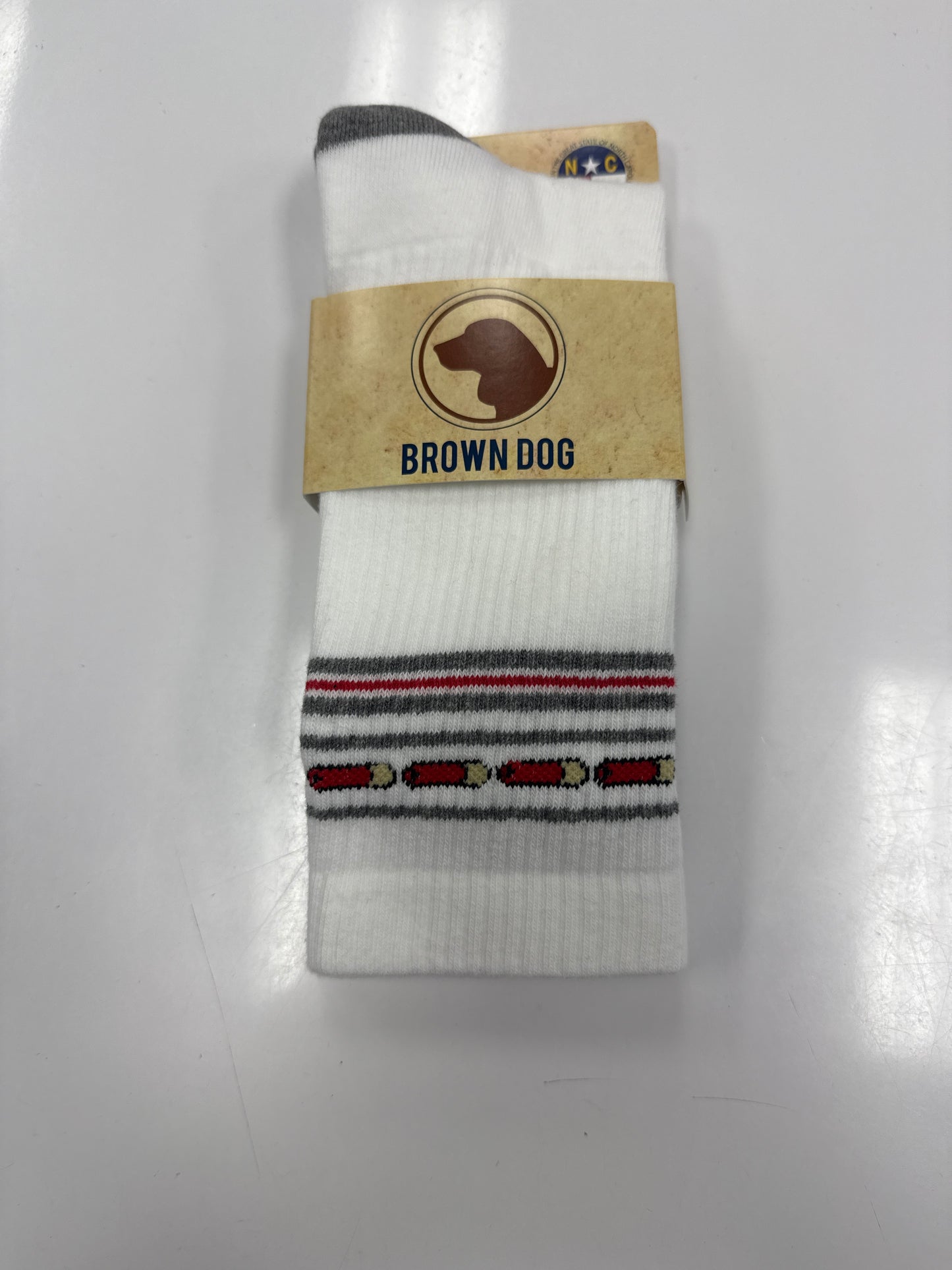 Brown Dog High Brass Stripe Socks