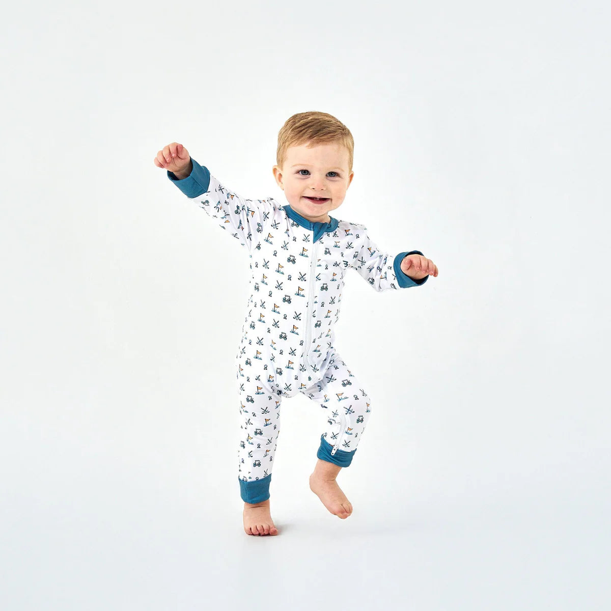 Burlebo Hole in One Zip Up Onesie