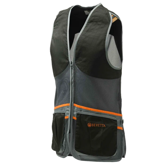 Beretta Black and Gray Full Mesh Vest