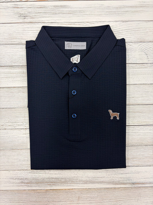 Cardinal Creek Deep Navy Logo Polo