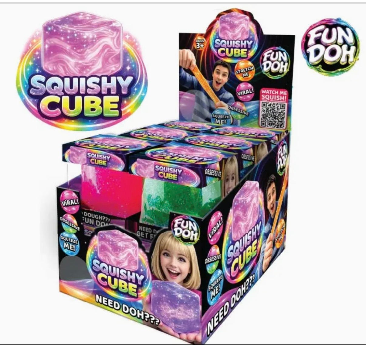 Fun Doh Squish & Squeeze Cube