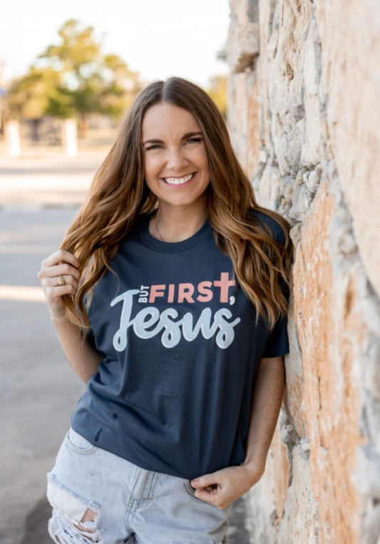 But Jesus First Tee by Jadelynn Brooke