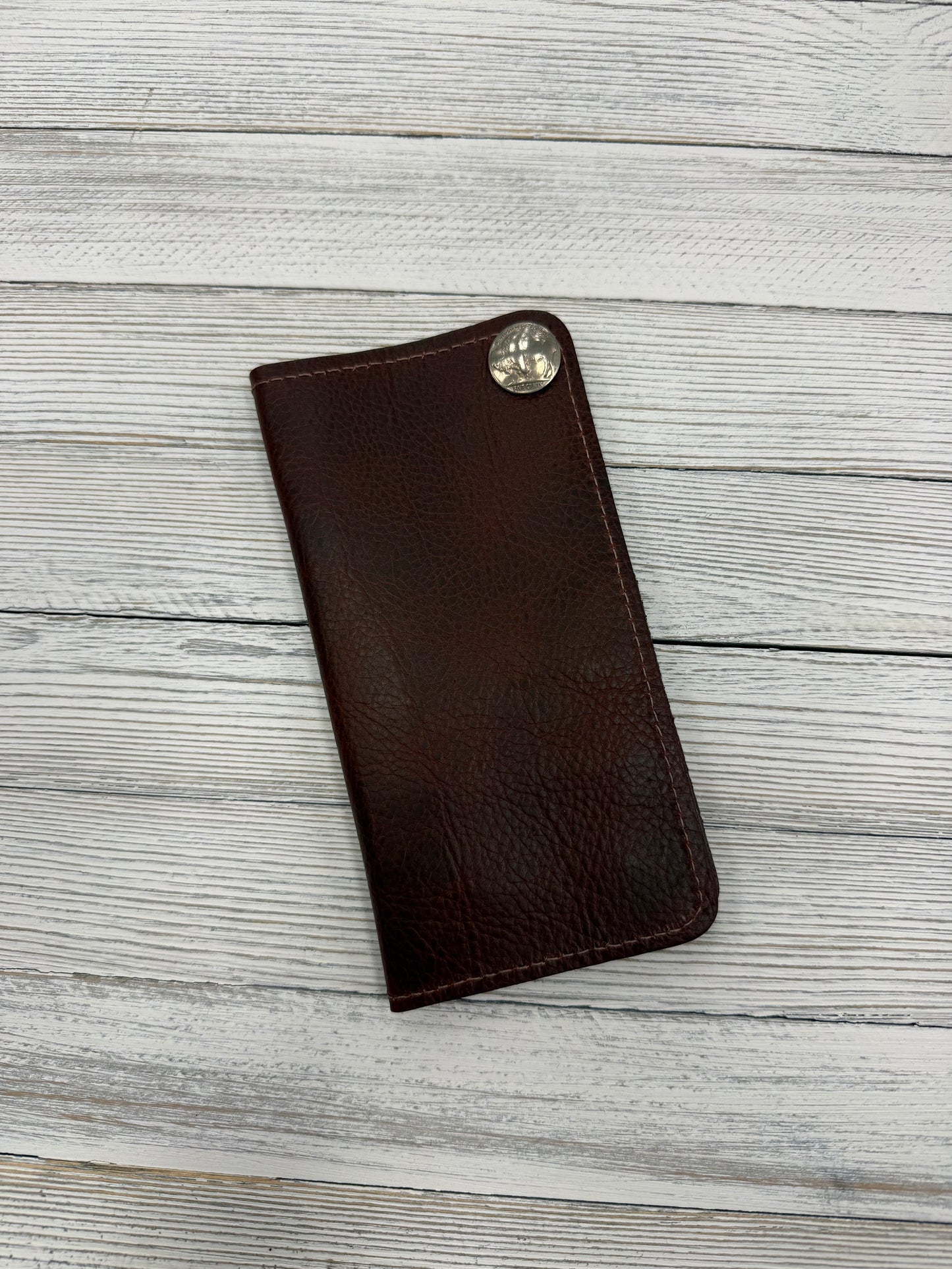 Over Under Bison Checkbook Wallet