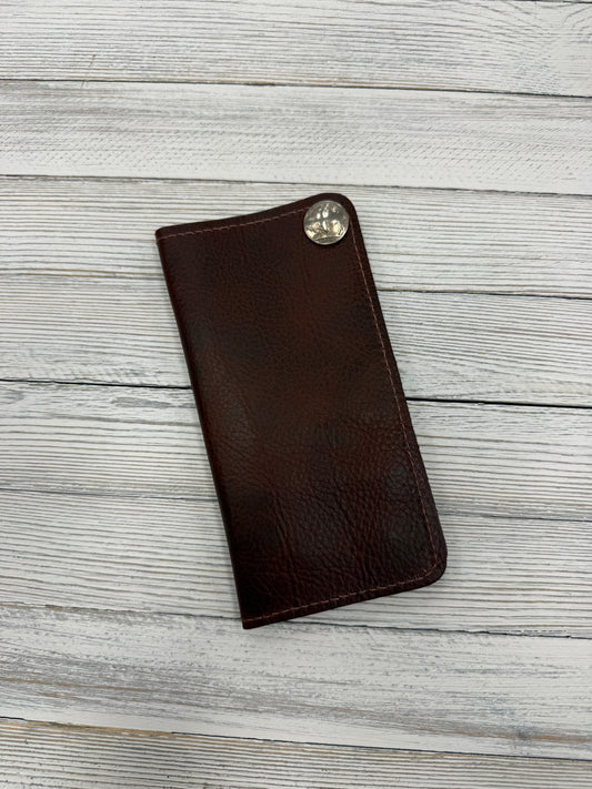 Over Under Bison Checkbook Wallet