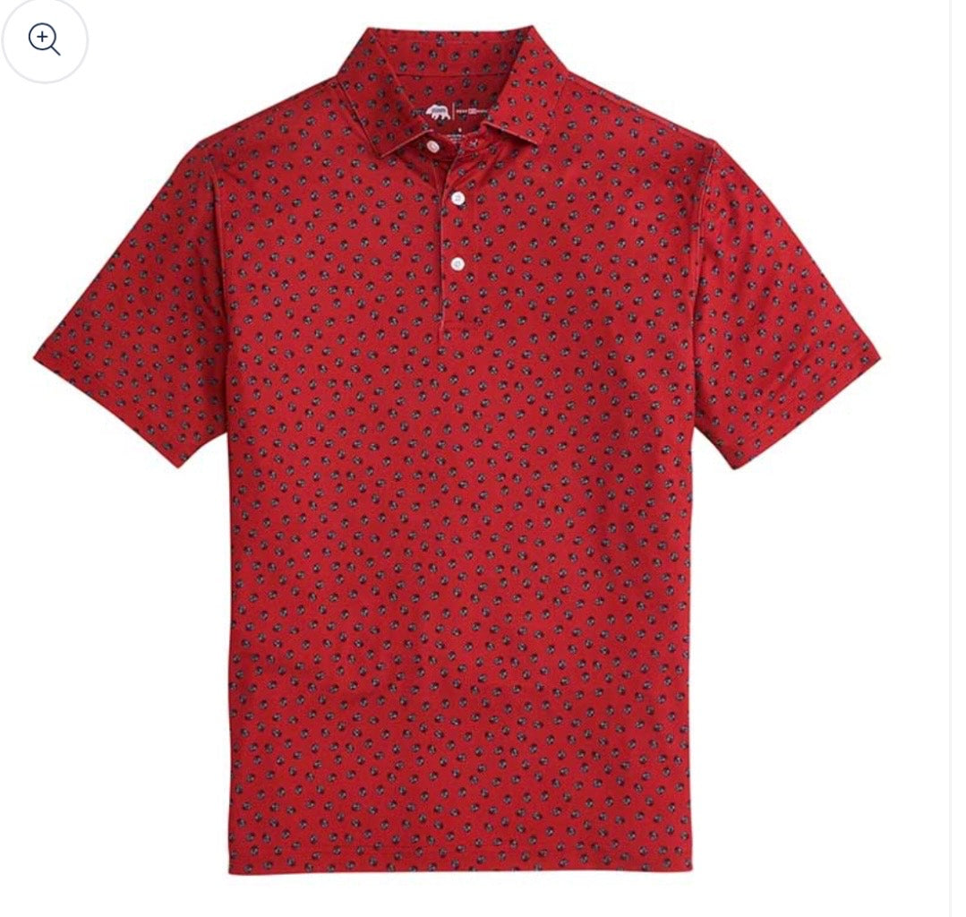 Onward Reserve UGA Vintage Bulldog Head Printed Polo