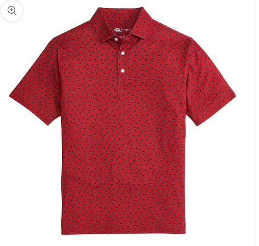Onward Reserve UGA Vintage Bulldog Head Printed Polo
