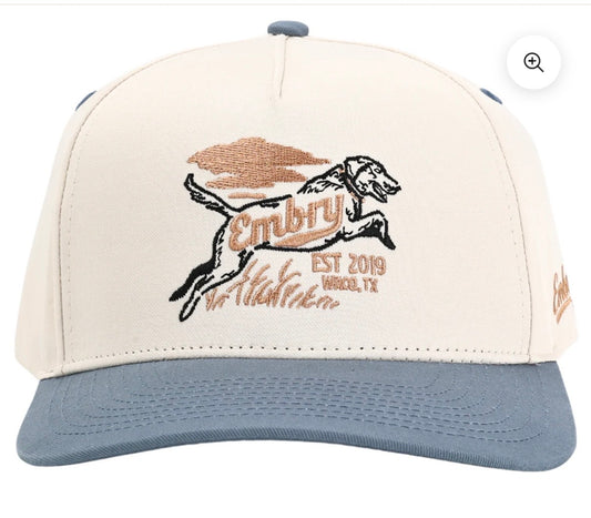Embry Cream/Blue Retriever Hat