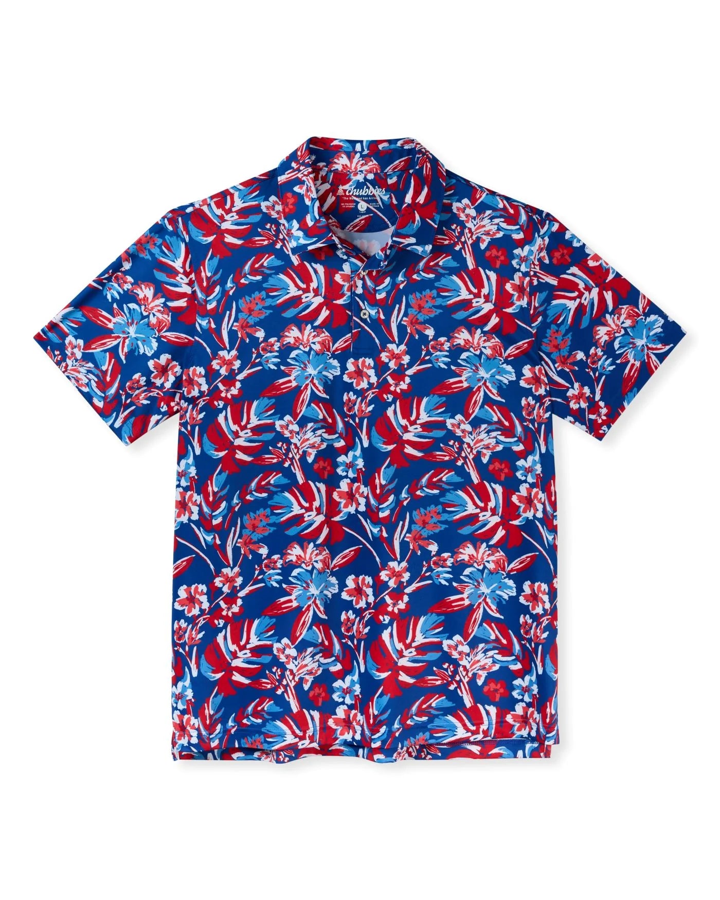 Chubbies Star Spangled Bloom Performance Polo