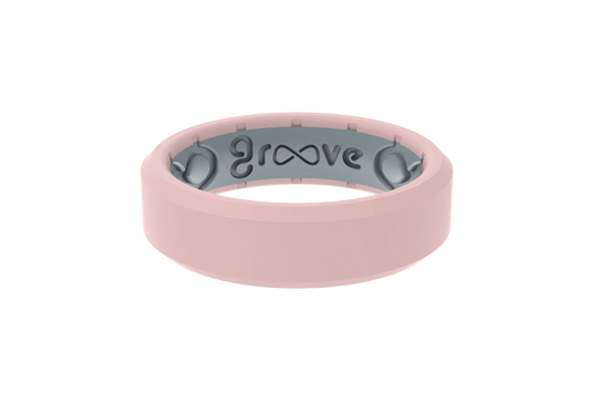 Groove Life Edge Thin Rose Quartz Ring