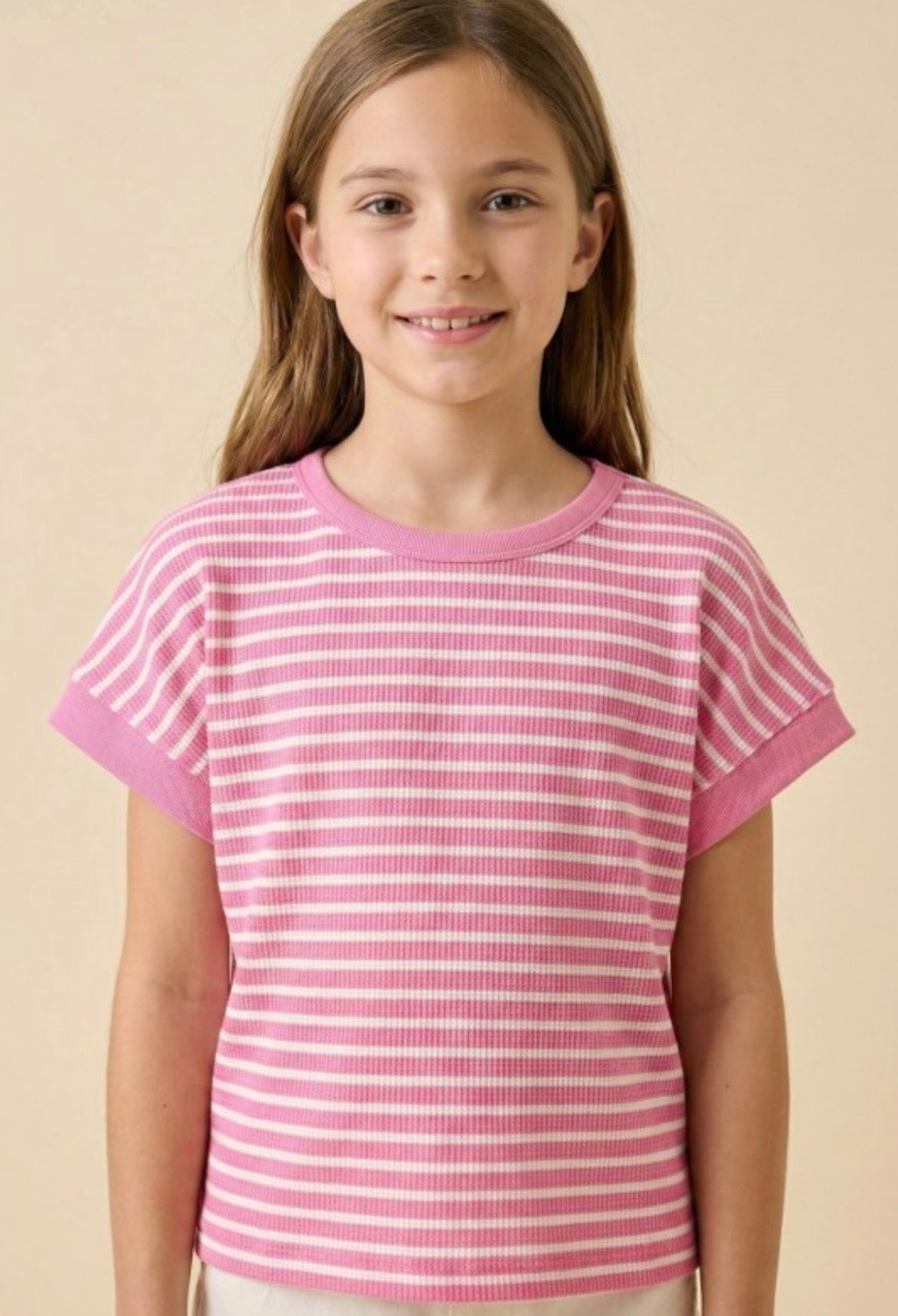Stripes in Pink Top by Hayden Girls