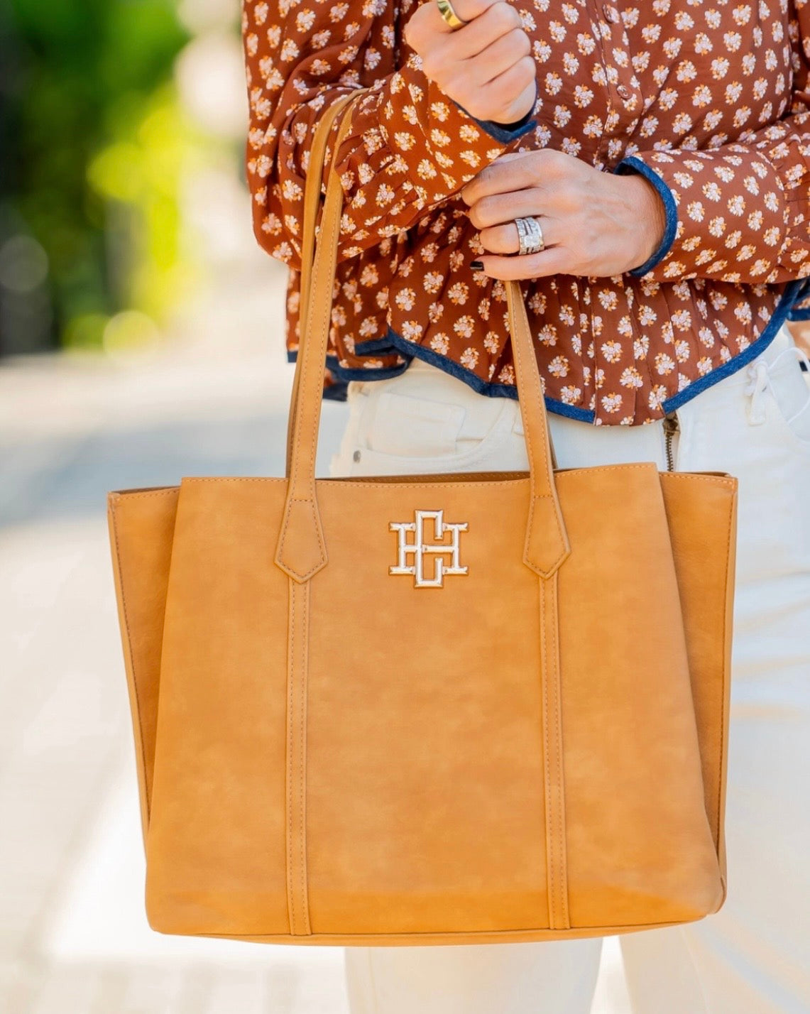 Carolina Hill Heath Tote Bag Mustard