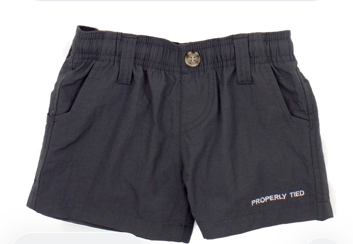 Properly Tied Mallard Shorts in Charcoal