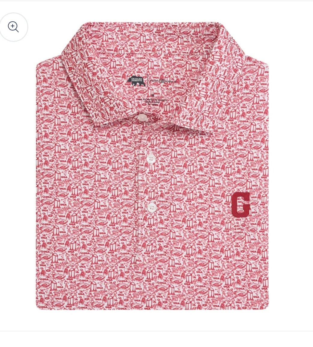 Onward Reserve UGA Icons Printed Polo