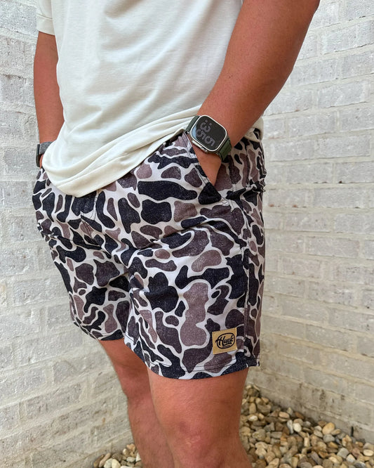 Huck Outdoors Slough Camo Performance Shorts