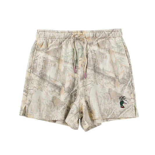 Duck Buck Washed Camo Cotton Shorts