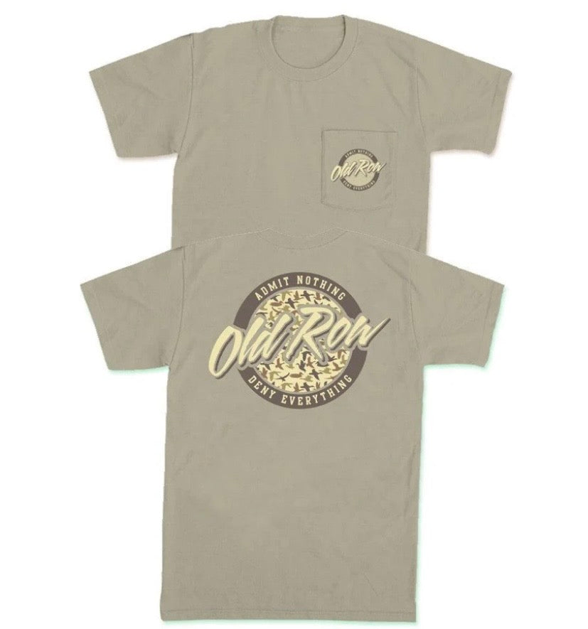 Old Row Circle Logo Pocket Tee in Bay