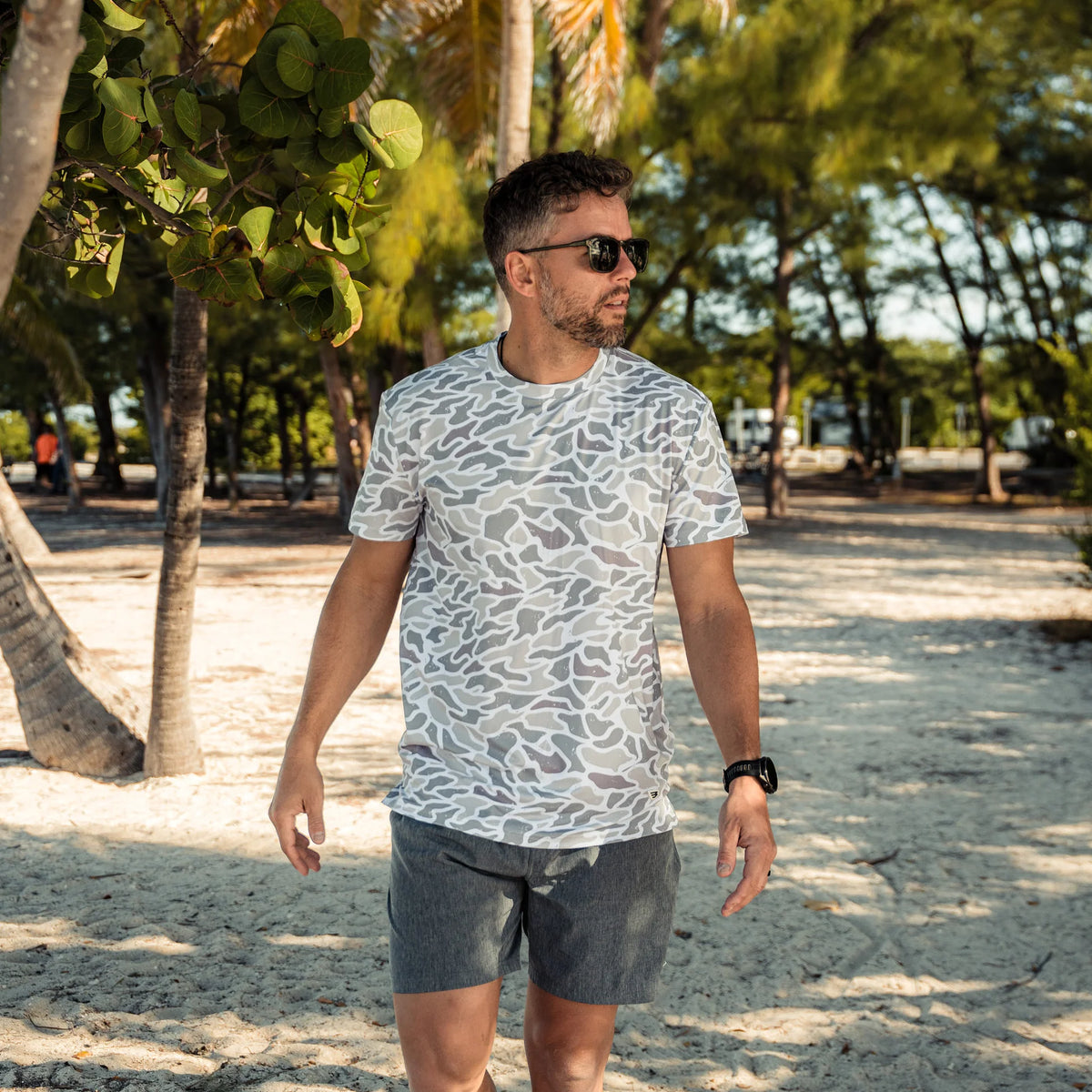 Burlebo Go To Tee White Camo