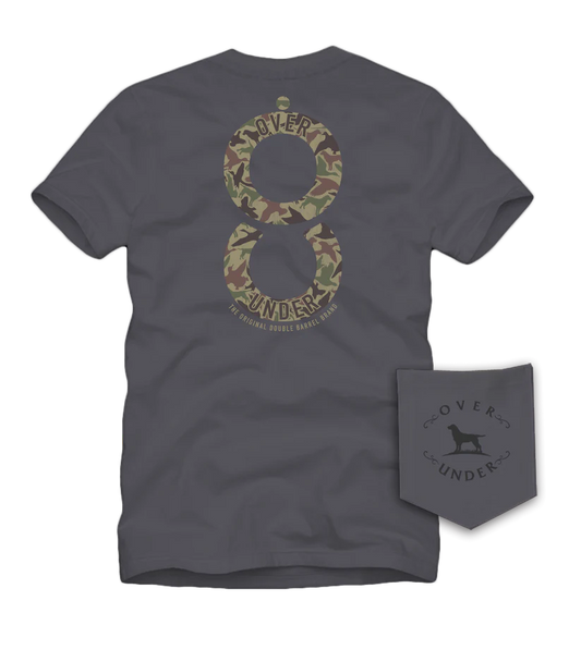Over Under Double Barrel Camo T-shirt Gunpowder