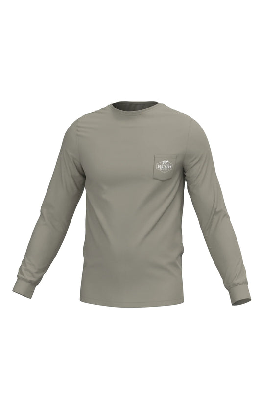 Southern Point Down South Long Sleeve Pocket Tee