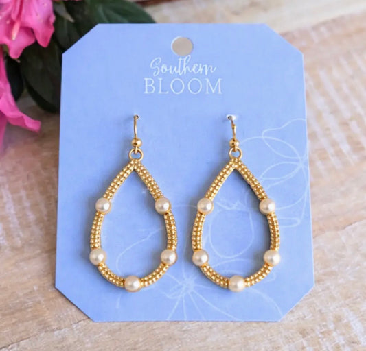 Southern Pearl Charm Earrings