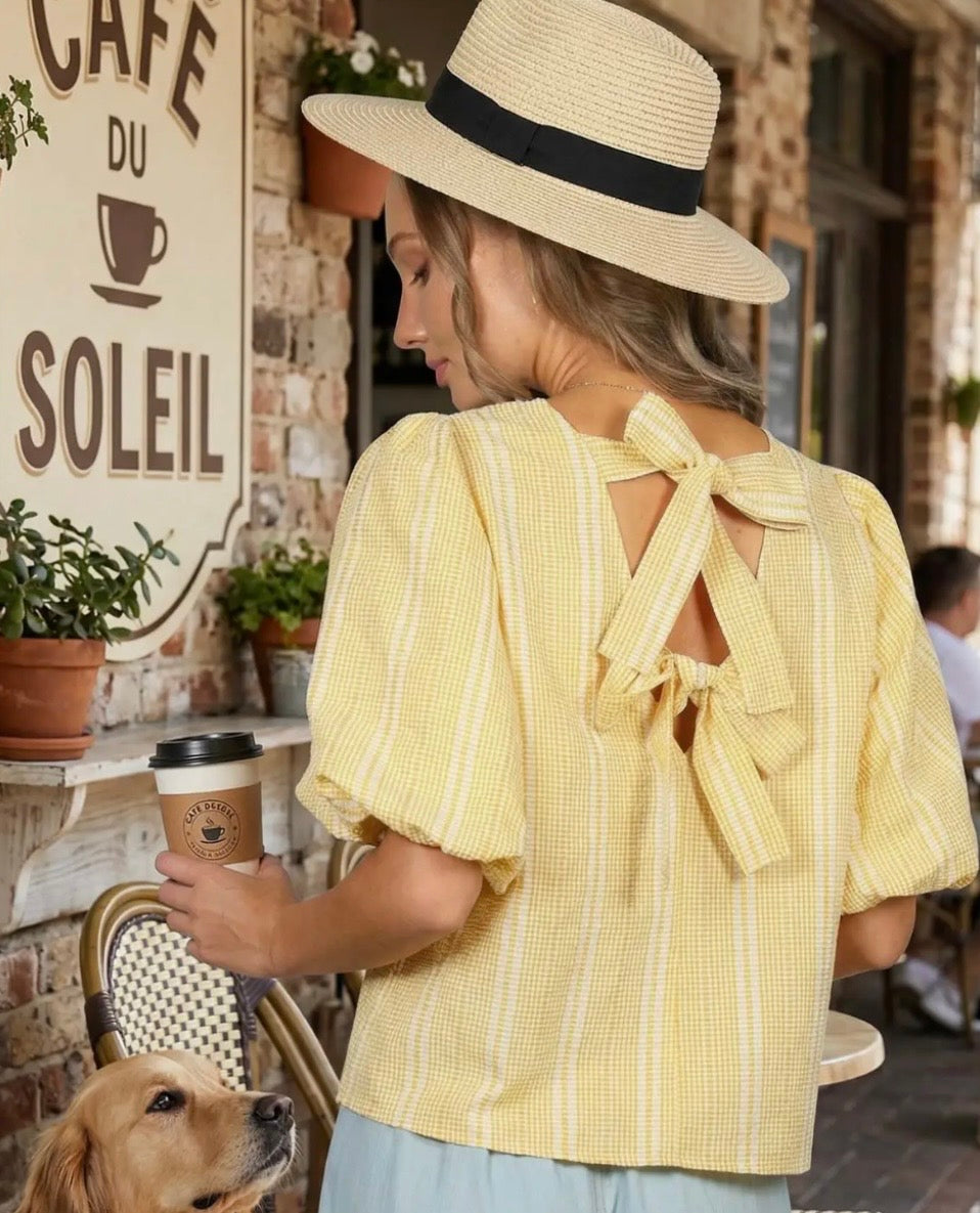 Sunny 2 Bow Accent Top