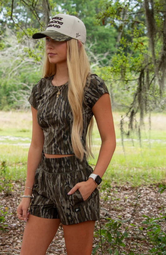 Combat Waterfowl Volley Mossy Oak Bottomland Shorts