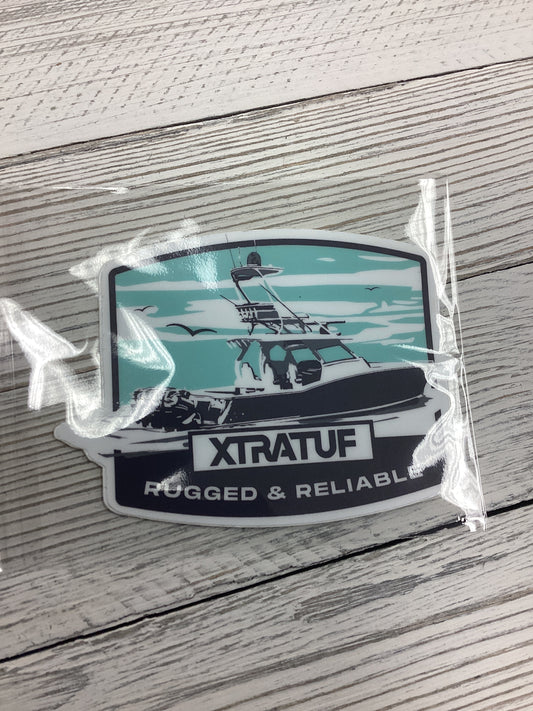 Xtratuf Rugged & Reliable Boat Sticker