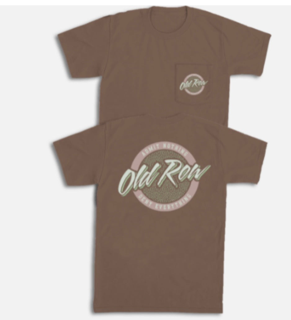 Old Row Circle Logo Pocket Tee Expresso