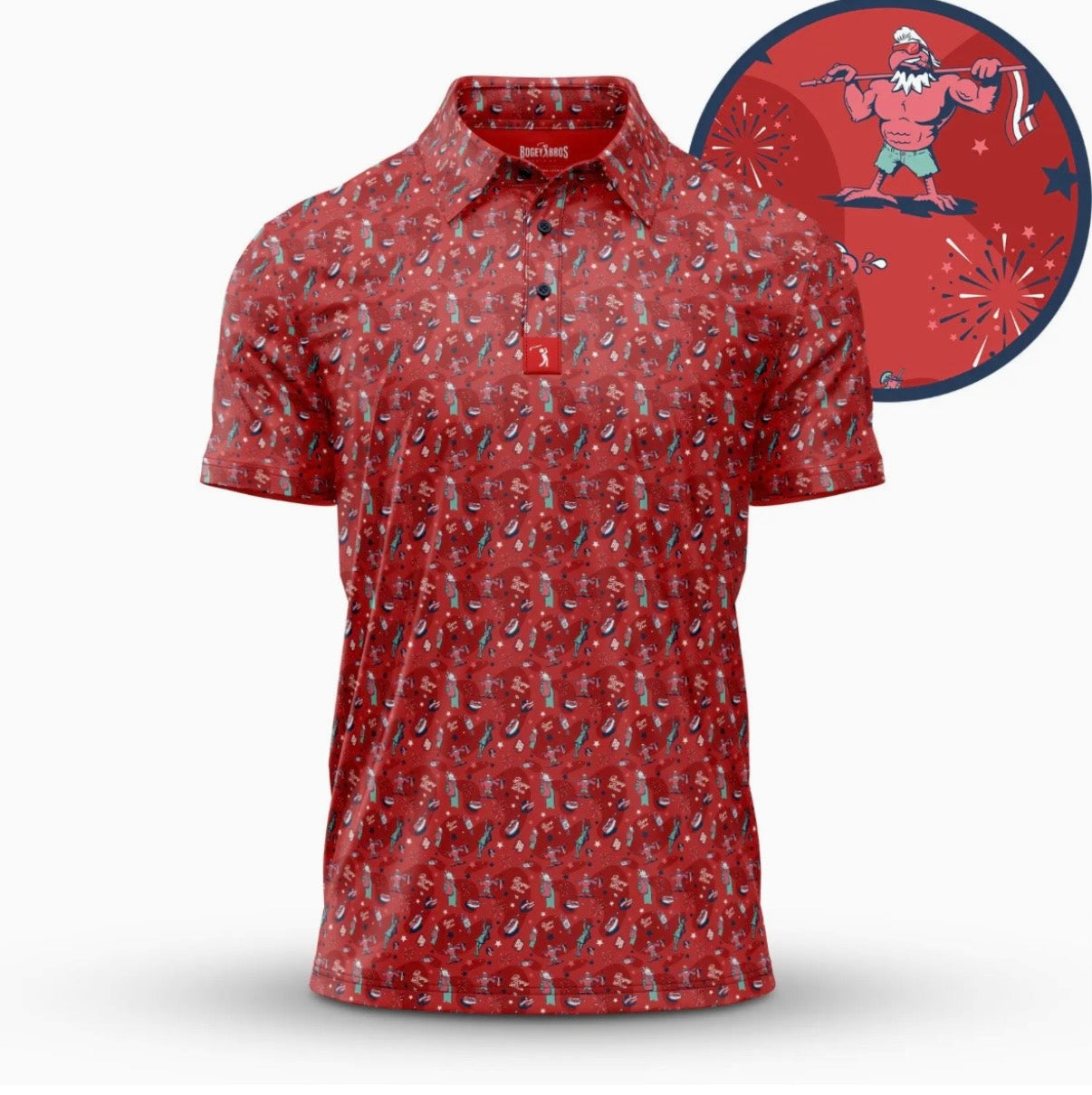 Bogey Bros Golf Co Leggy Liberty Polo