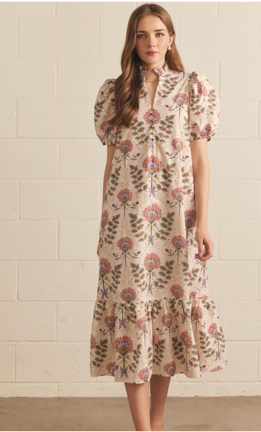 Florals by Entro in Ecru