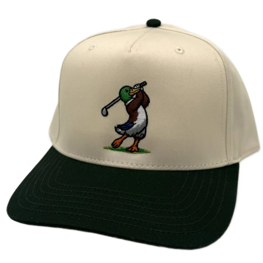 Golfing Mallard Ntrl/Green Hat