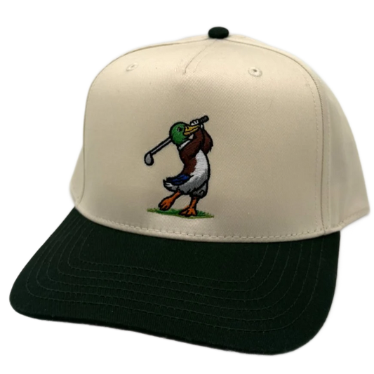Golfing Mallard Ntrl/Green Hat
