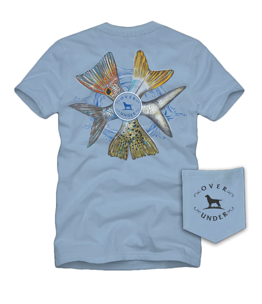 Over Under Fish Ring T-shirt Skyride