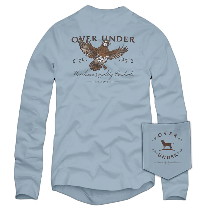 Over Under Heirloom Quail T-shirt