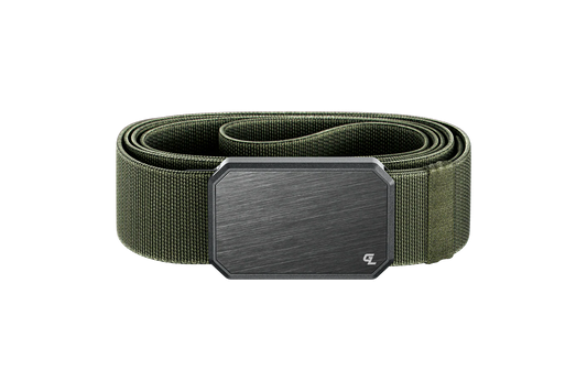 Groove Life Belt Base Camp Green Gun Metal
