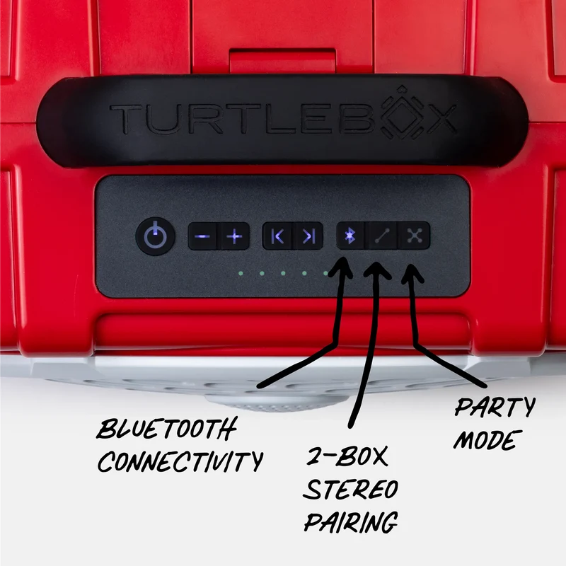 Turtlebox Gen 3 Gameday Red & White