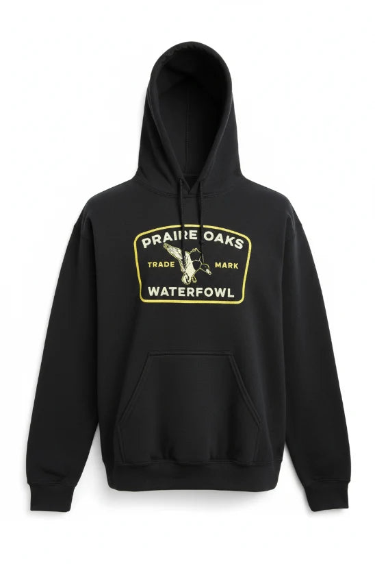 Prairie Oaks Black Landing Patch Hoodie