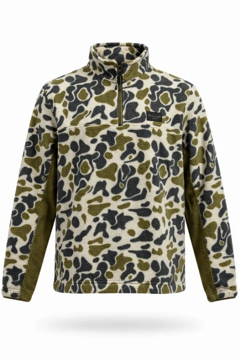Prairie Oaks Field Fleece 1/4 Zip Traditions Camo Olive