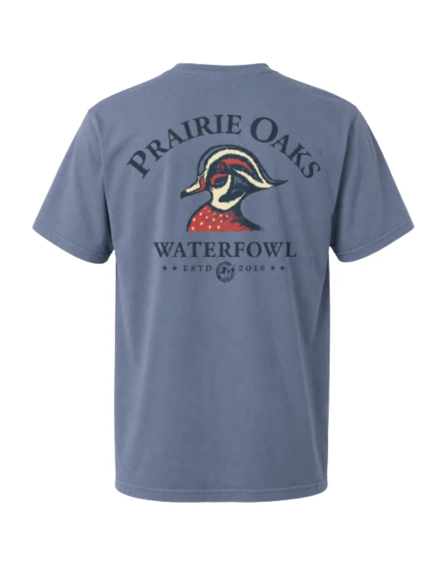 Prairie Oaks American Wood Duck T-shirt in Navy
