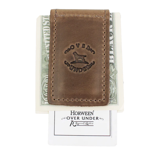 Over Under Horween Money Clip