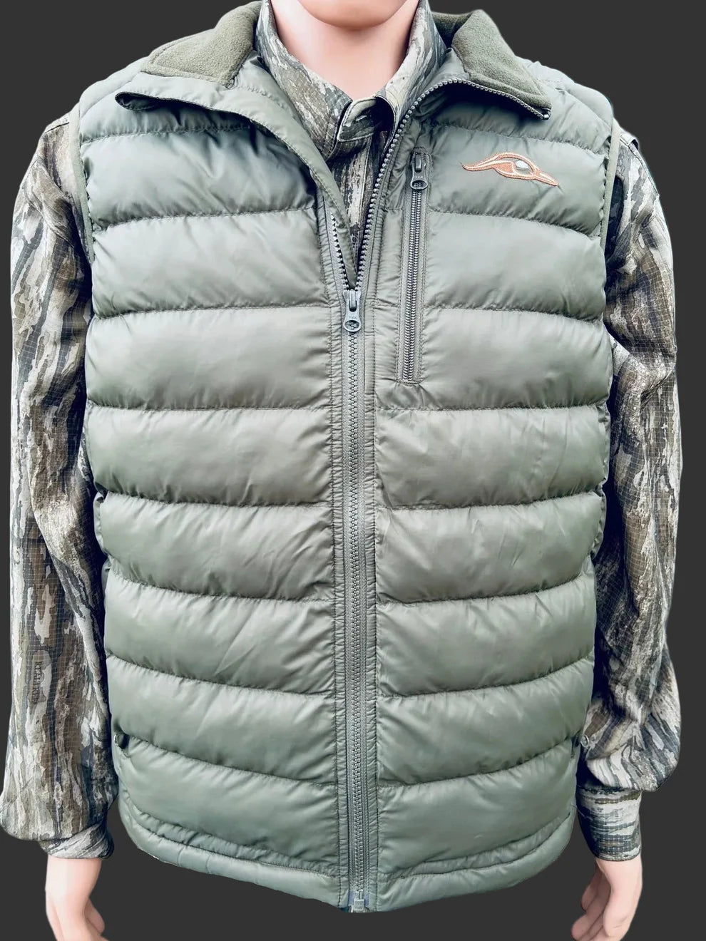 American Flyway Waterfowl Puffer Olive Vest