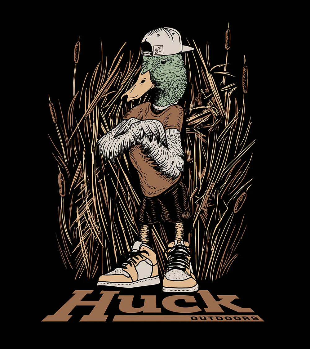 Huck Outdoors Air Mallard- Winter Edition LS Tee