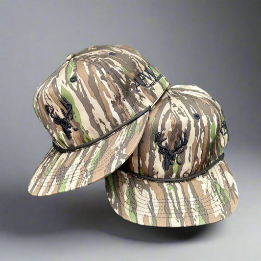 American Flyway Waterfowl Old Rope Hat Realtree Original w- Buck Design
