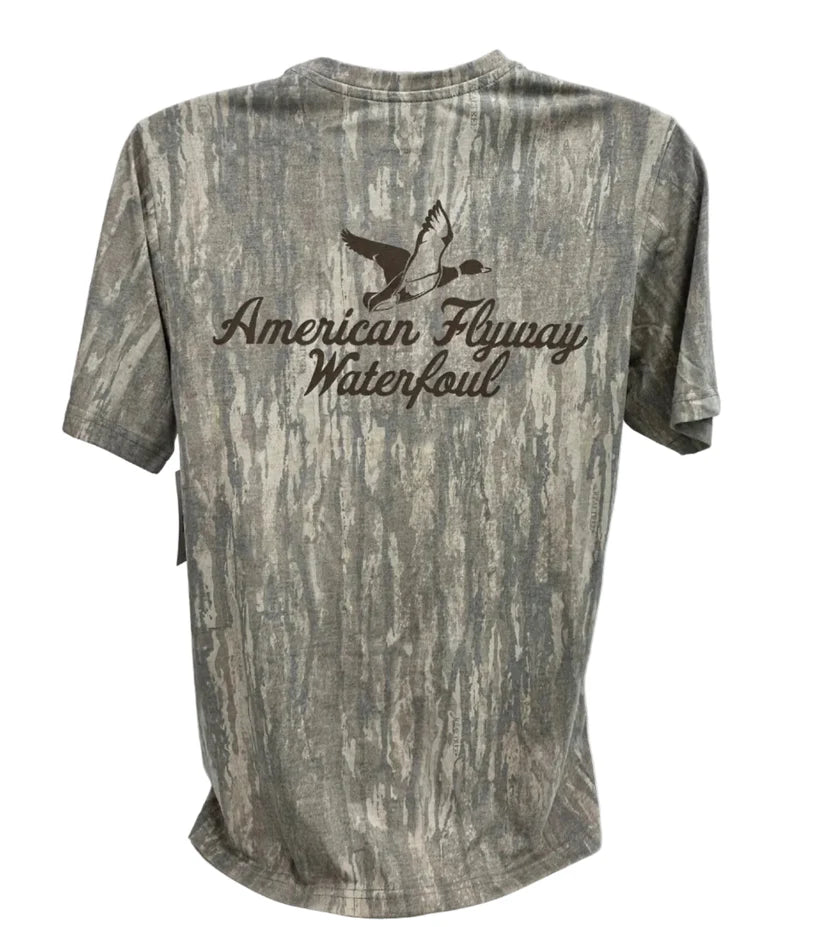 American Flyway Waterfowl AFW Realtree New Legacy Camo Faded Out Tee