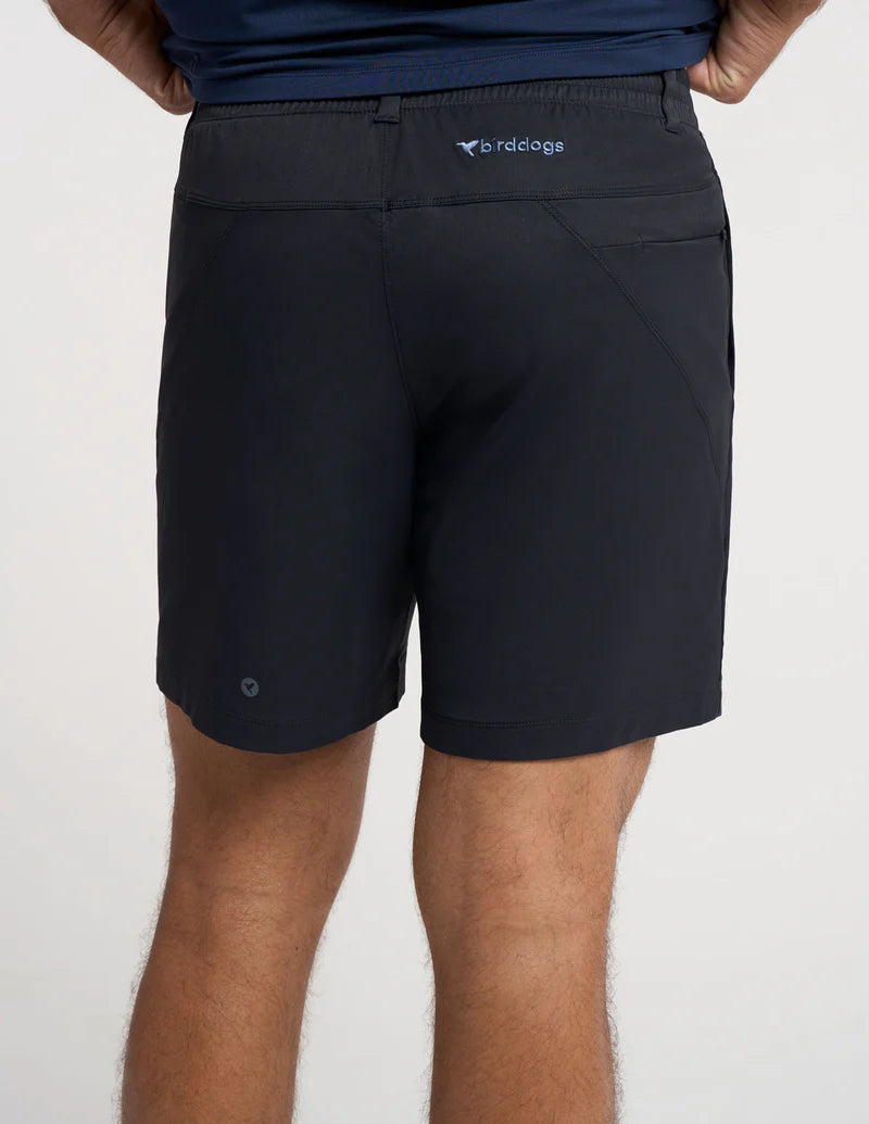 Birddogs Black Shorts w/liner 7"