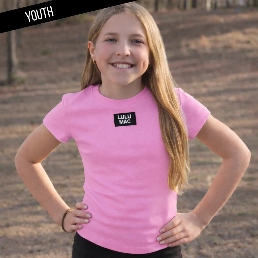 Lulu Mac Pink Youth Babydoll Tee
