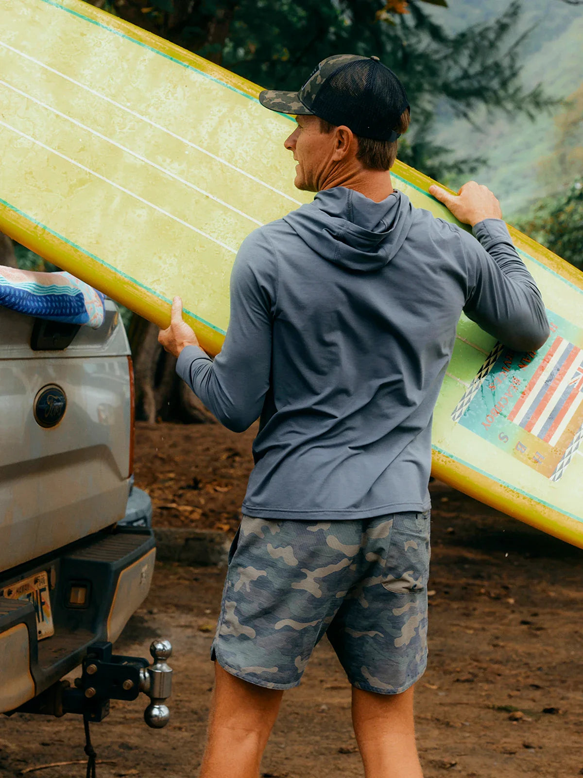 Free Fly Woodland Camo Reverb Shorts